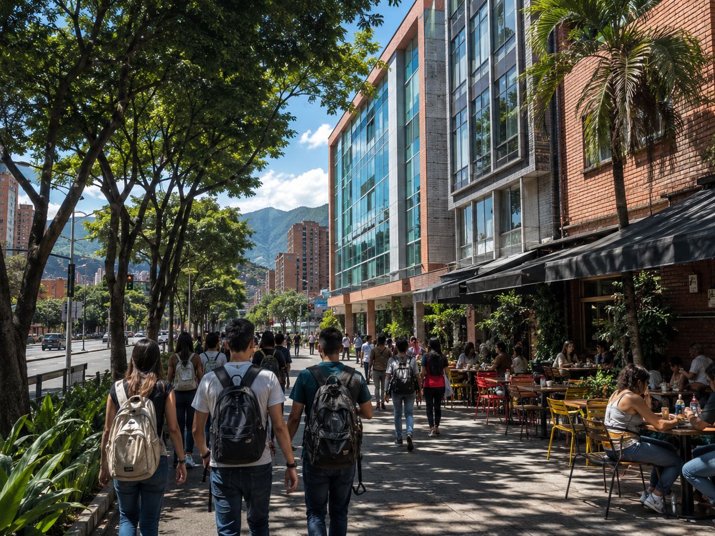 A street in Bolivariana, Laureles, Medellin