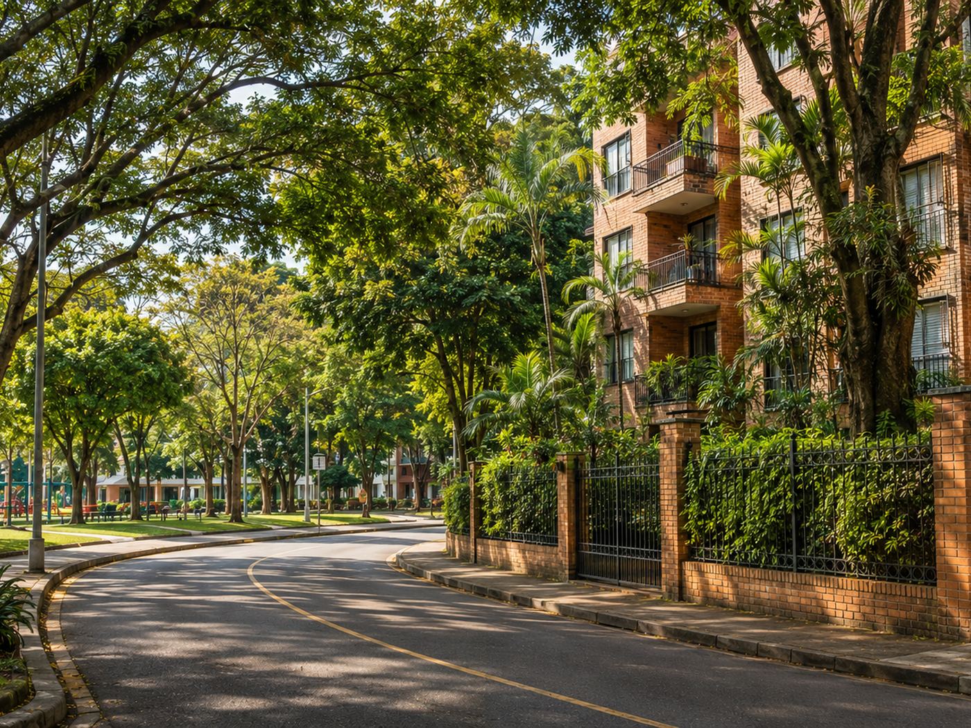 A street in Laureles proper, Laureles, Medellin